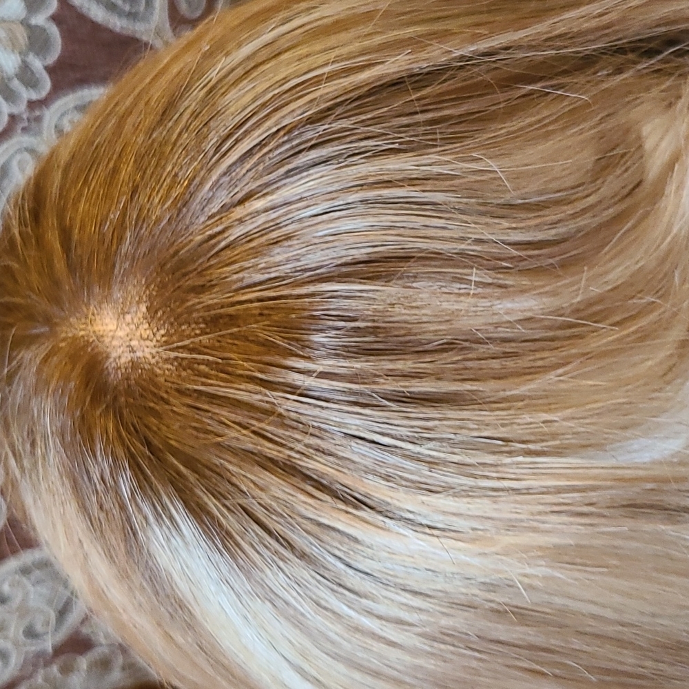 Synthetic wig full monofilament top.